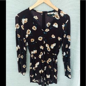 Kendall & Kylie Burgundy Floral Romper